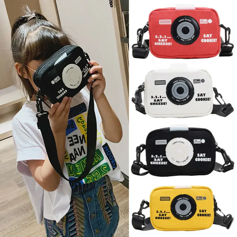 Vaikai Messenger Maišeliai Drobės Fotoaparato Krepšys Monetos Rankinėje Mados Mergaitės Berniukai Maži Mini Vaikų Juosmens Paketai