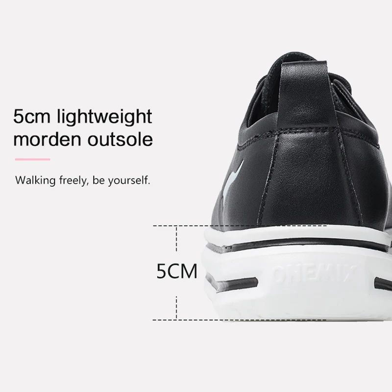 Onemix platforma batai moteris padidėjo batų dizaineris Lauko Riedlenčių Batai Moterims, Balti Sportbačiai 2020 M. Padidinti 5CM