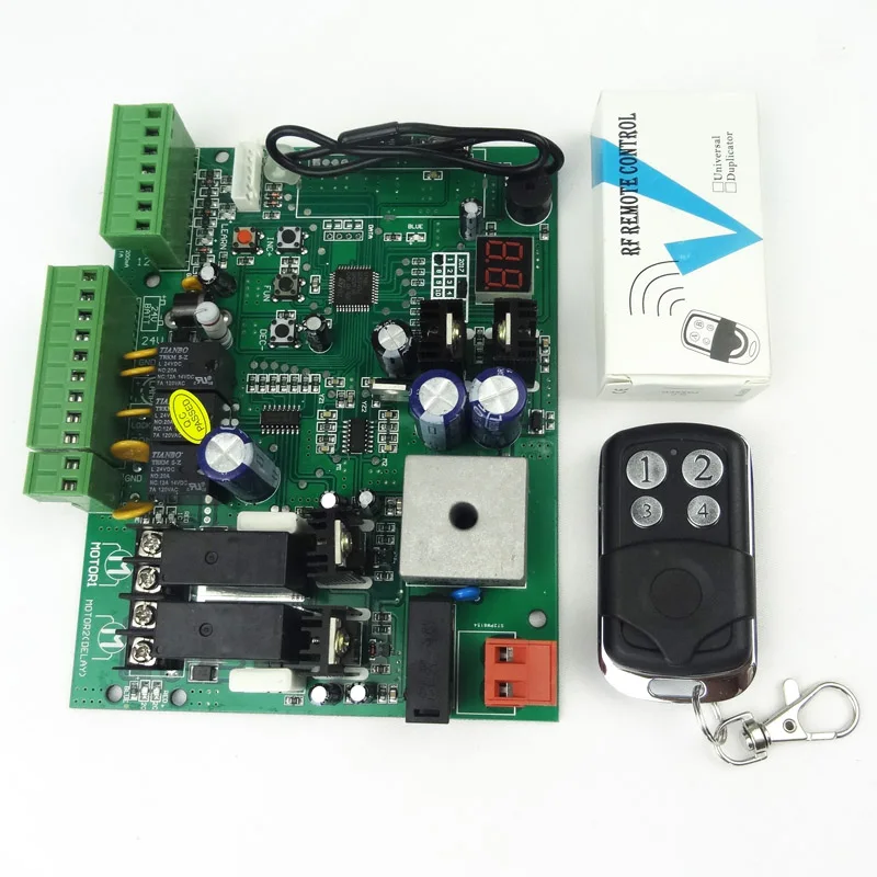 Universalus Tipas 12V/24V PCB lenta Automatinė Dvigubai ginklų sūpynės vartai opener kontrolės valdyba panelė smart control center sistema