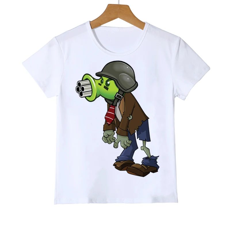 2020 nauja, t-shirt vaikų augalai vs zombies sodo karo spausdinimo dizainas berniukas/mergaitė žaidimas vasaros atsitiktinis marškinėliai vaikams drabužių viršų