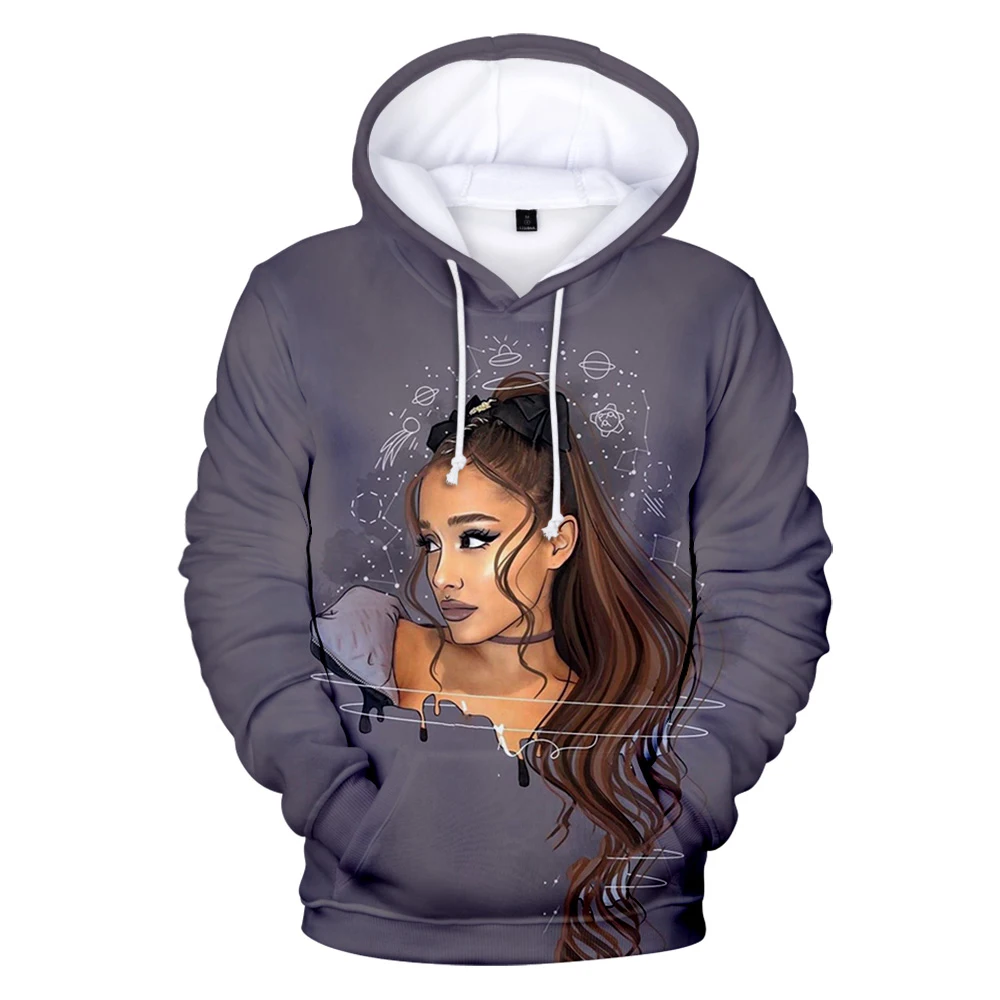Kietas Ariana Grande Mados hoodie Palaidinės Mados Atsitiktinis Vaikai Sportinę Ariana Grande 3D Hoodie merginos Puloveriai, Paltai