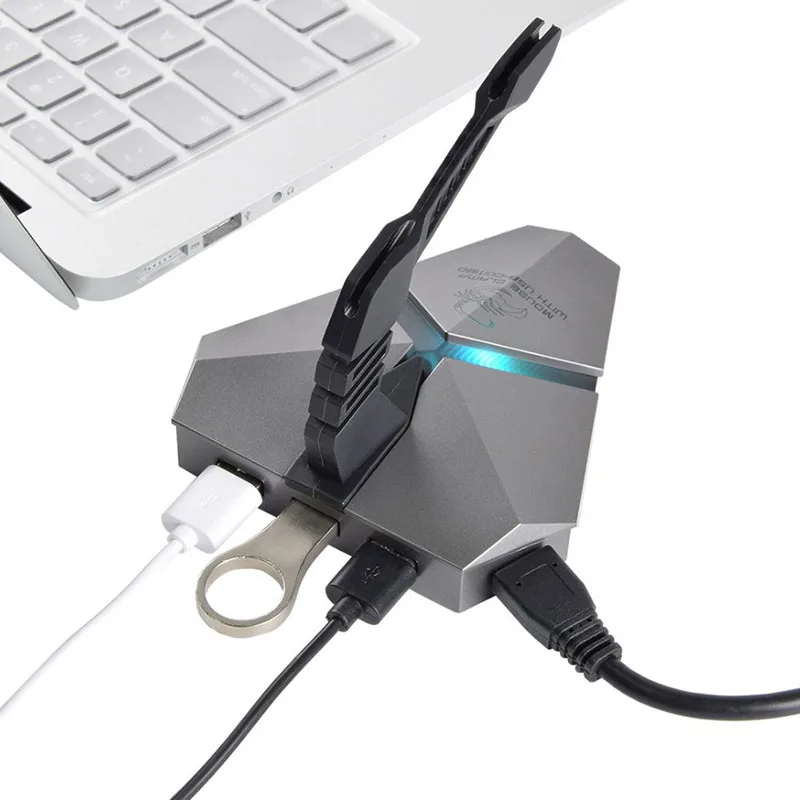 Mouse Bungee Laido Įrašą Pelės laido laikiklis Kabelio Organizatorius Kortelių Skaitytuvas Daugiafunkcį Mouse Bungee Mause USB 3.0 Hub