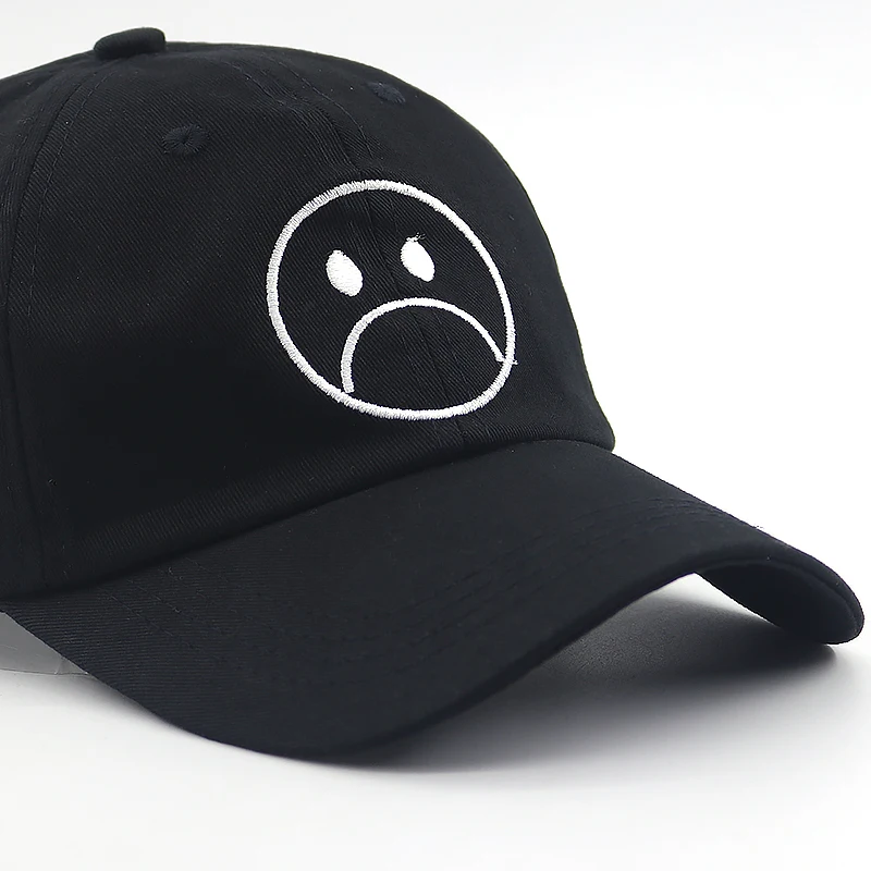 Naujas Mados bad boy veido tėtis skrybėlę medvilnės liūdna veido siuvinėjimo snapback beisbolo kepuraitę visi atitiko hip-hop kepurės unisex