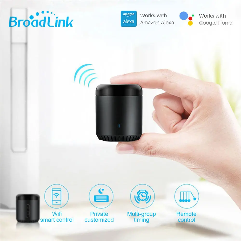 Broadlink RM Mini3 con IR+4G+WiFi, Nuotolinio Valdymo Balsu Suderinama Alexa 