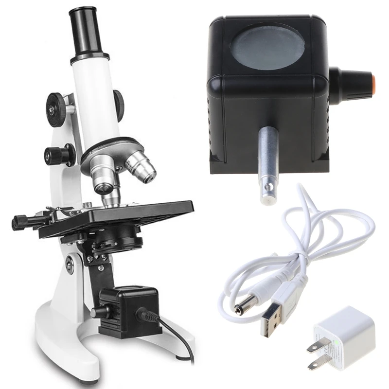 USB Baltas LED Šviesos Apšvietimas Apačioje Šviesos Lempos Šaltinis Biologinis Mikroskopas Reguliuojamas Šviesos