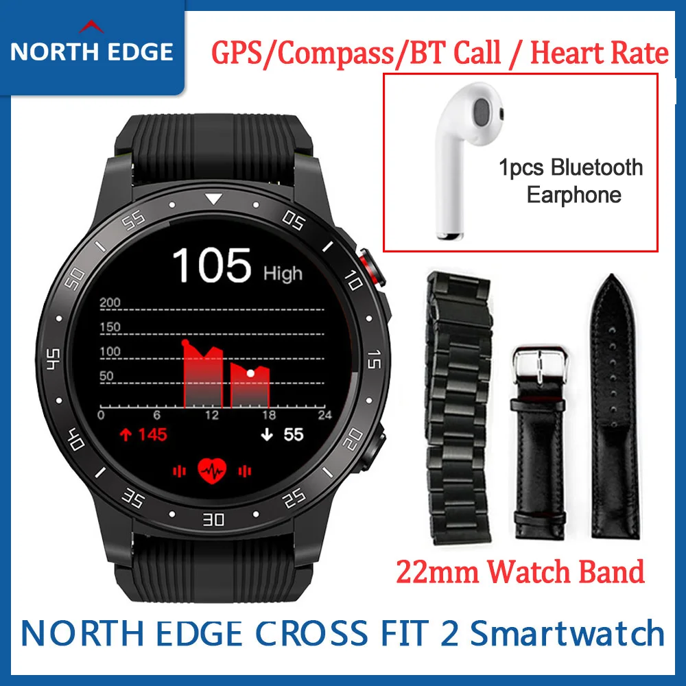Originalus Šiaurės KRAŠTO GPS Smart Watch Vyrų Kompasas Atmosferos 