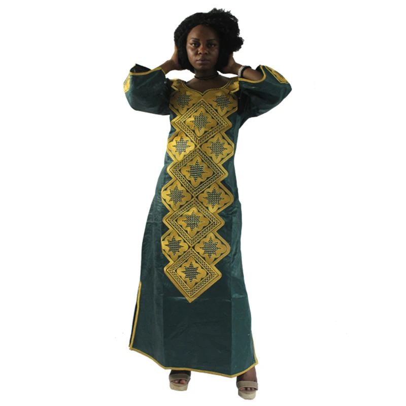 MD tradicinių afrikos suknelės pietų afrikos ponios drabužiai ilga suknelė ir headwrap afrikos rinkiniai moterų afrikos heidi bazin suknelės