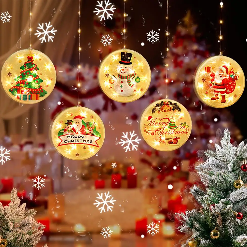 Kalėdų Kabo LED Žibintai Linksmų Kalėdų Dekoracijos Namų Navidad 
