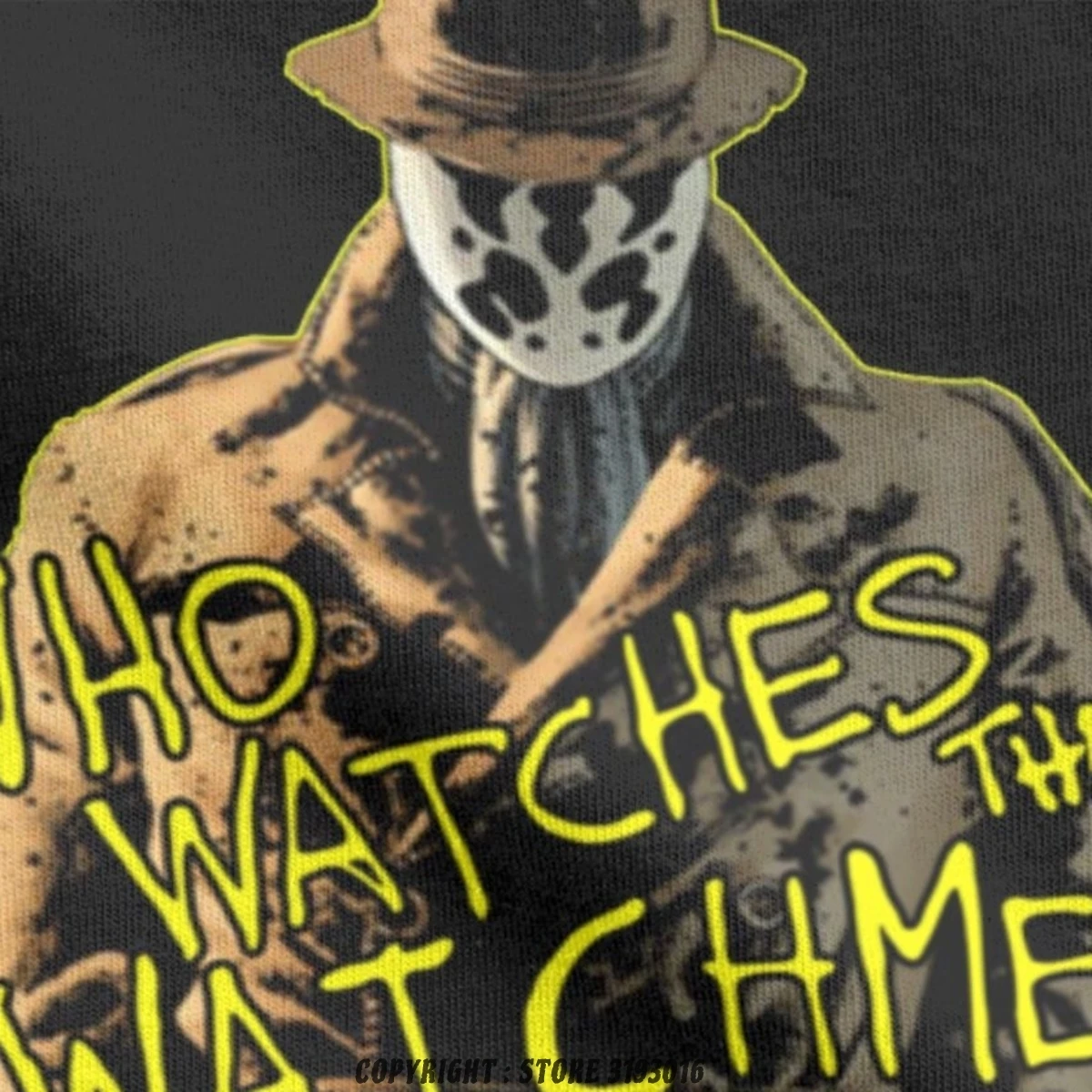 Rorschach Budėtojai T-Shirt Vyrai Veiduką Dr. Manhattan Naujų Alan Moore Emo Nihilist Herojai vyriški Marškinėliai, Camisas Marškinėliai