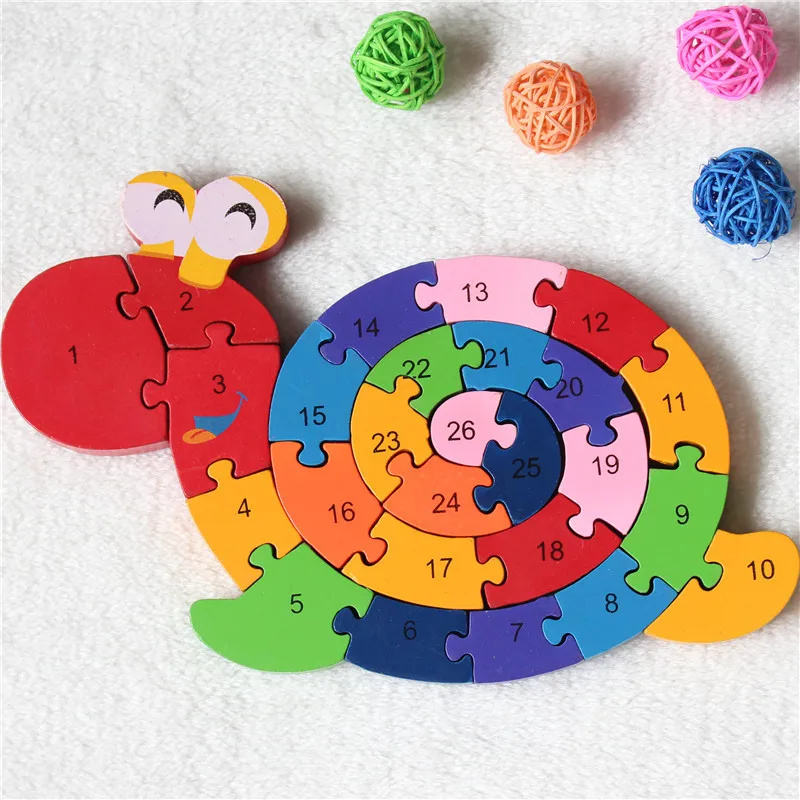 Naujas Švietimo Žaislai Smegenų Žaidimas Vaikams Likvidavimo Sraigė Paveikslas Medinis Žaislas Medienos Vaikai 3D Puzzle Medienos Brinquedo Madeira Vaikai Galvosūkiai