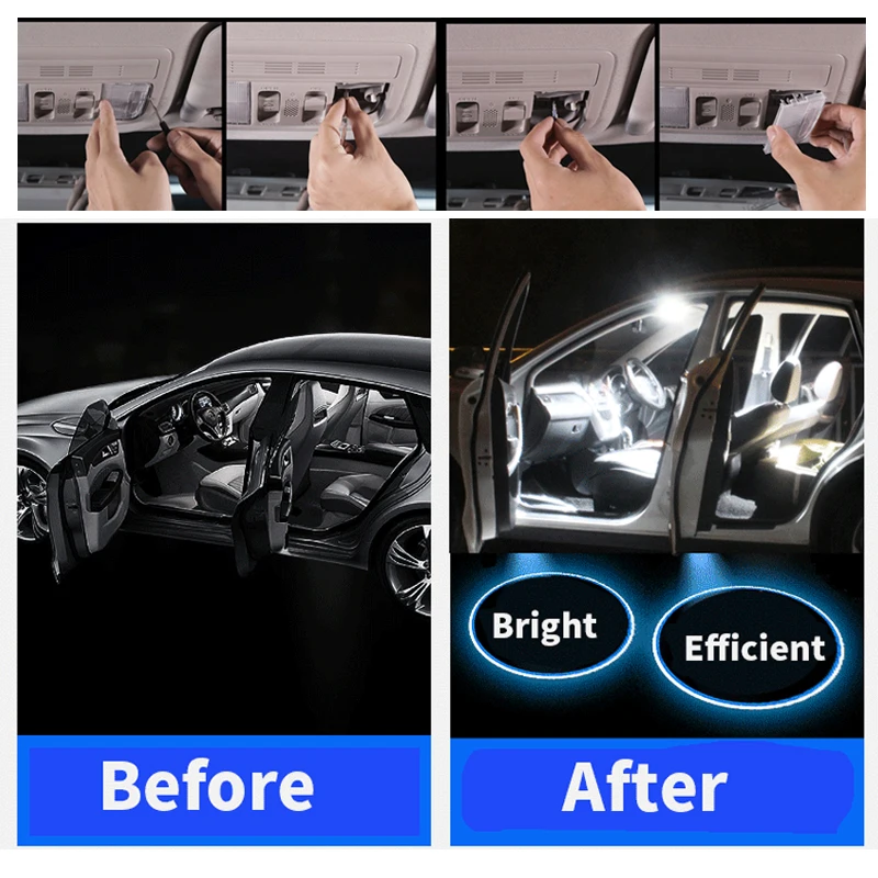 12Pcs Premium Canbus White Xenon LED Žibintai Interjero Paketas 2011-2017 Lexus CT200h led salono apšvietimas Kit +Įrankio