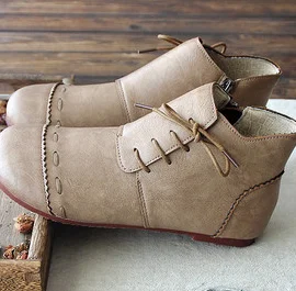 Careaymade-Rudenį moterų batai,apskritojo vadovauja rankų Martin batai,patogus plokščiadugnis studentų trumpas atsitiktinis batai