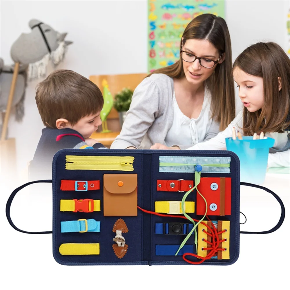 Montessori Žaislai Užimtas Valdybos Anksti Esminių Švietimo Žaislai Baudą Mokymo Savimi Rūpintis Gebėjimas Vaikų Žaidimo Vaikams Jutimo Žaislas