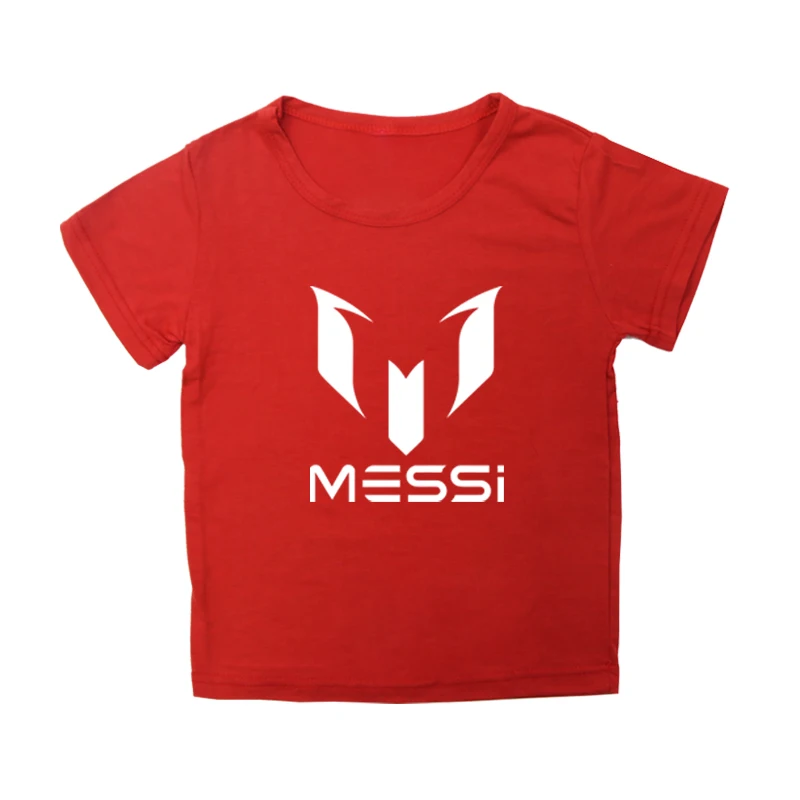 Vaikai Medvilnės Trumpomis Rankovėmis Laisvalaikio Stiliaus Berniukai Super Futbolo Žvaigždė Messi Marškinėlius Viršuje Tee Vaikams Drabužių Kalėdų Dovana