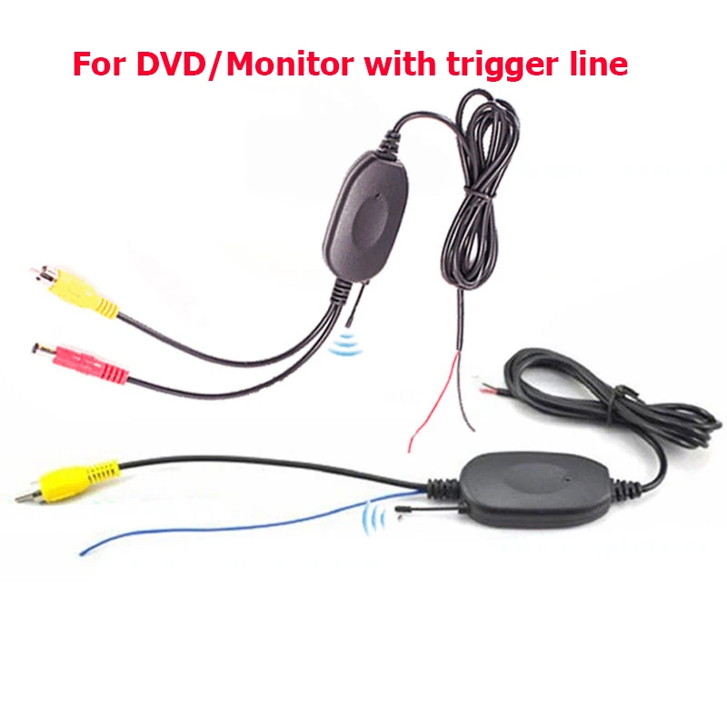 2,4 Ghz Belaidžio ryšio RCA Video Siųstuvas, Imtuvo Rinkinys, skirtas Automobilių DVD Monitorius Galinio vaizdo CCD Atvirkštinio Atsarginę Kamerą