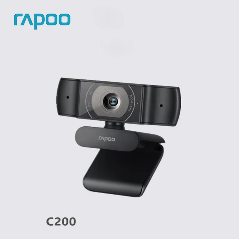 Originalus Rapoo C200 Kamera 720P HD Su USB2.0 Su Mikrofonu Pasukti Kameros Live Transliacijos Vaizdo Skambučius Konferencija