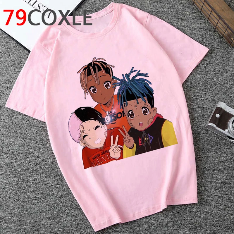 RIP SULČIŲ WRLD 999 Poilsio Danguje T Marškinėliai, Unisex Juokingas Animacinių filmų T-shirt Mados Anime Grafinis T-shirt Hip-Hop Top Tees