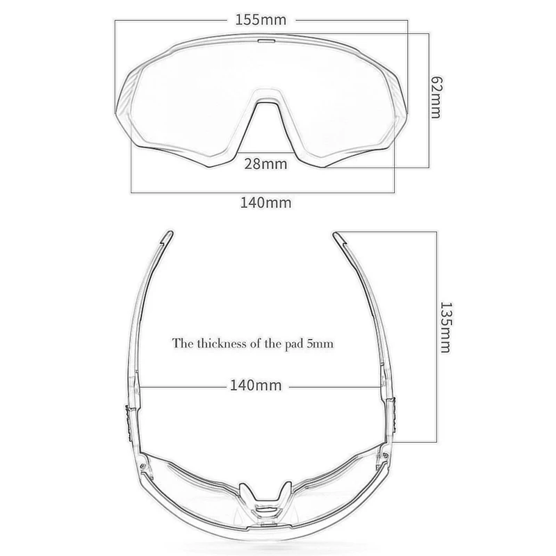 Kapvoe photochromic akiniai nuo saulės dviračiu Spalvos Trumparegystė kelių kadrų/Sporto Dviračių Taurės Vyrų/moterų oculos ciclismo