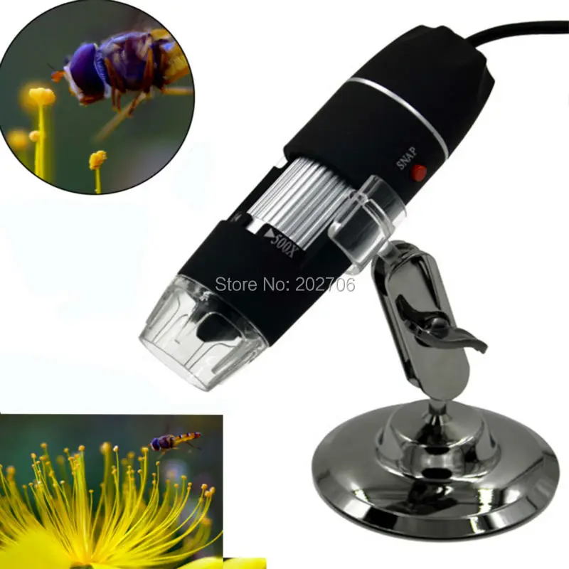 USB Skaitmeninis Mikroskopas 50X~ 500X 2MP Su 8 LED Vaizdo Kamera didinamasis stiklas 500X Zoom Loupes Su Mažmeninės Langelyje