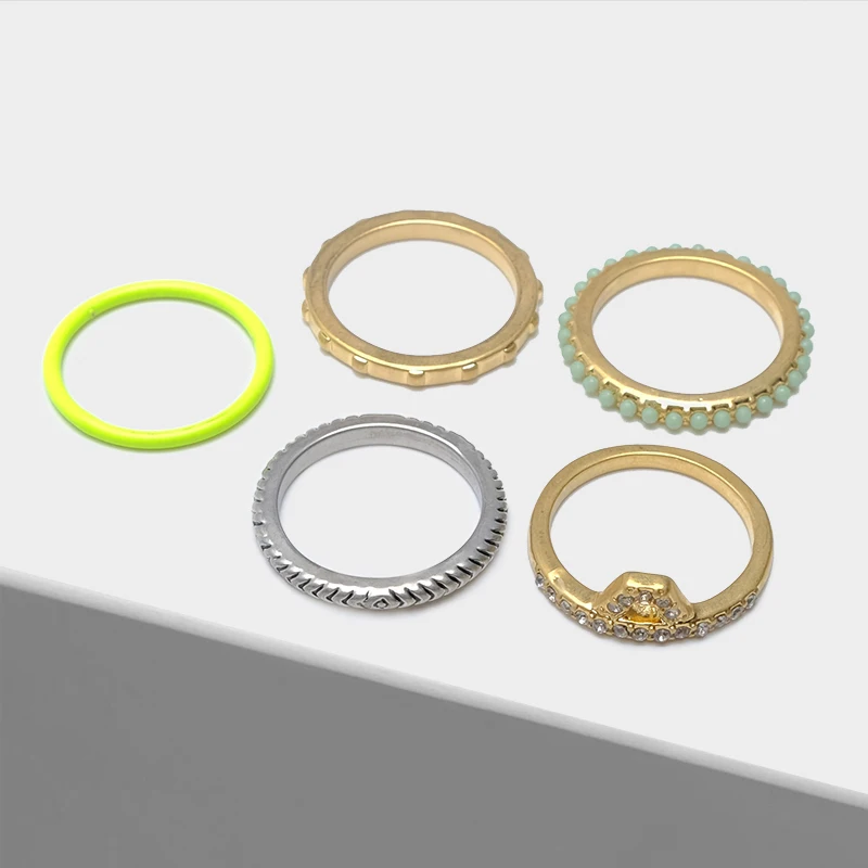 JZ13052-P51 Amorita boutique Mados akrilo medžiagos žiedas