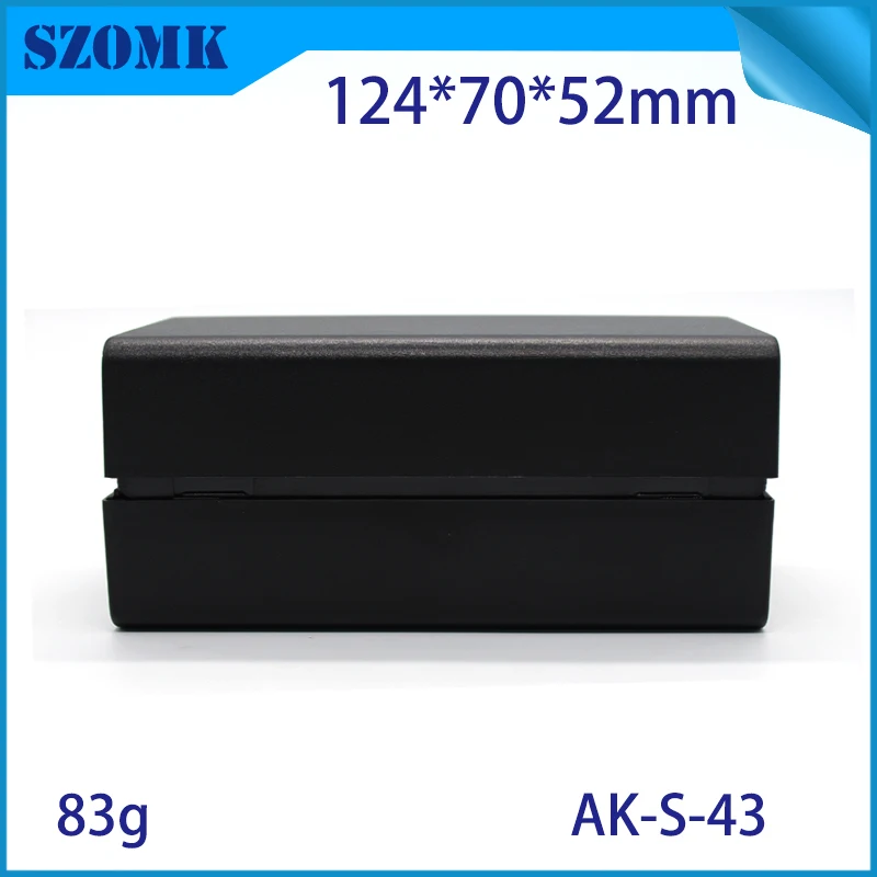 4 vnt., 124*70*52mm juoda plastikinė dėžutė, skirtas pcb dizainas plastikinę dėžutę, elektronikos būsto szomk įranga gaubto langelį