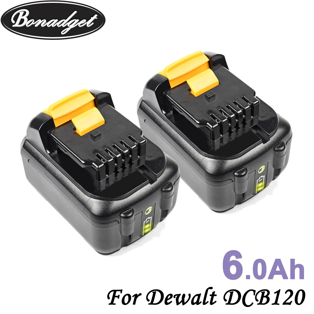 Bonadget 6000mAh 4000mAh Pakeitimo DCB120 Baterija Dewalt 10.8 V DCB120 DCB121 DCB123 DCB125 Galios Įrankis 6.0 Ah Li-Ion Baterijos