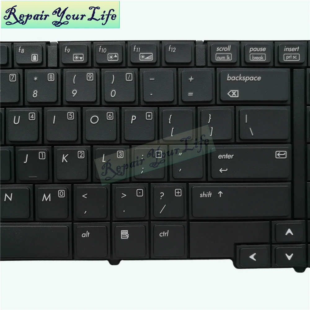 Nešiojamojo kompiuterio klaviatūra hp Elitebook 8440P 8440W 8440 MUMS lietuvių kalba juodos spalvos standartinės naujas PK1307D1A00 MP-09A6