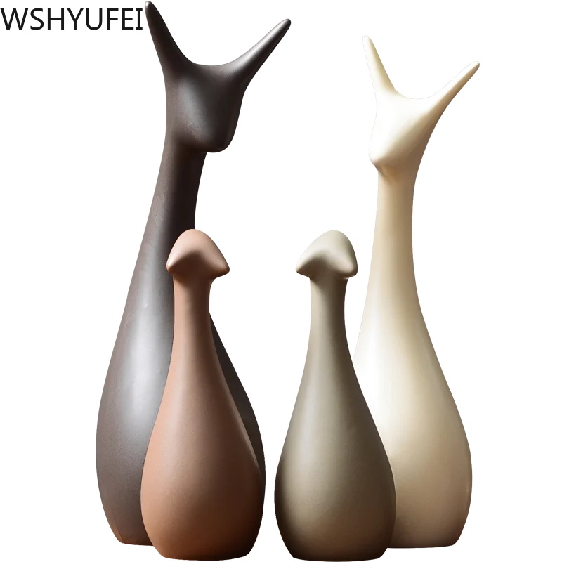 Paprasta Šiuolaikinės Keramikos Figūrėlės Svetainės Ornamentas, Namo, Buto Apdailos Amatų Biuro Kavos Priedai Vestuvių Dovana