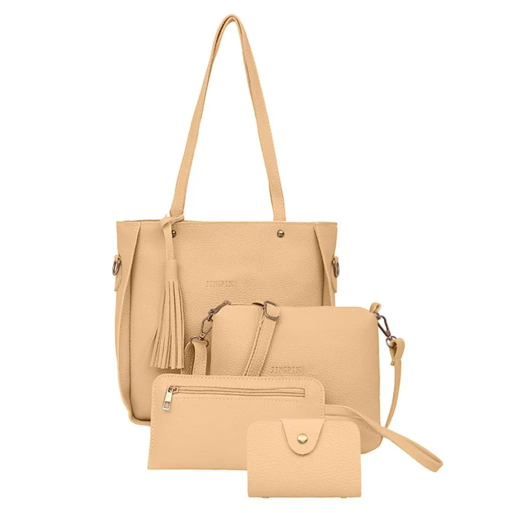 Moteris maišo Mados Atsitiktinis Turi Keturis paketus, Prabanga rankinės Dizaineris Pečių krepšiai, krepšiai moterų 2019 Composite maišelį bolso 7J2