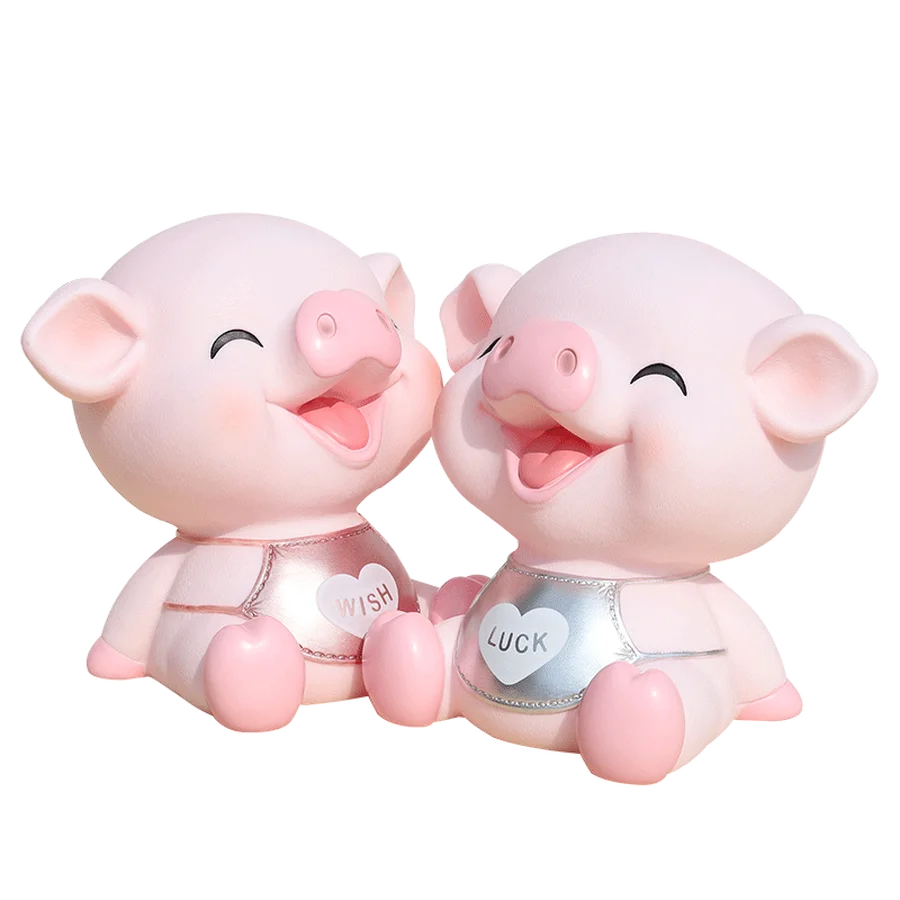 Negabaritinių Rožinė Piggy Bank Animacinių filmų Kiaulių Pinigų Taupymo Dėžutės Vaikams, Cartoon Kiaulių Salvadanaio Asmeninį Mielas Didelis Piggy Bank II50CQG