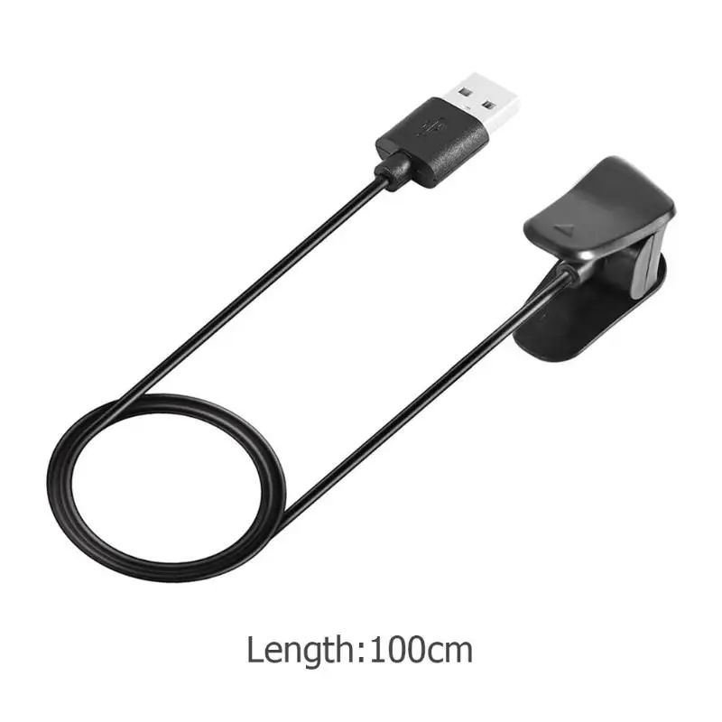 1Pcs Pakeisti Plastikiniai Įkrovimo lizdas Smart Clip Žiūrėti 1m USB Įkroviklis Duomenų Kabelis Laidas Garmin Vivosmart 4 Žiūrėti