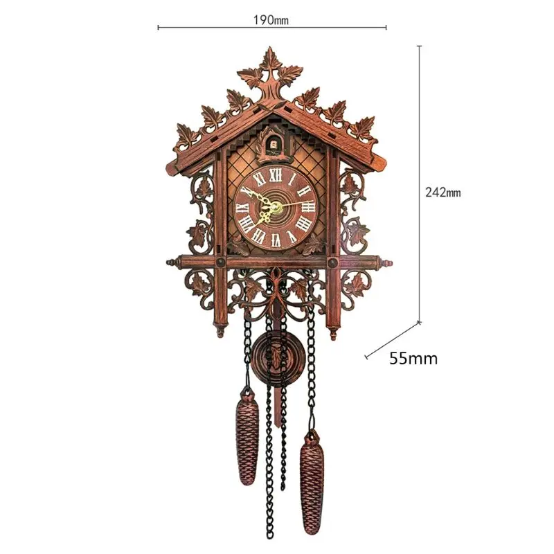 Senovinių Medinių Kabinti Gegutė Sieninis Laikrodis, skirtą Kambarį Namuose Restoranas Miegamasis