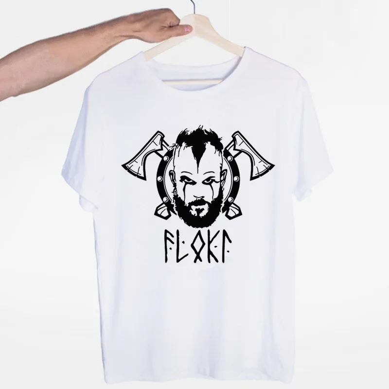 Vyriški Ragnar Lothbrok Vikingai Ragnar Lodbrok T-shirt O-Kaklo trumpomis Rankovėmis, Vasaros Atsitiktinis Mados Unisex Vyrų ir Moterų Marškinėlius