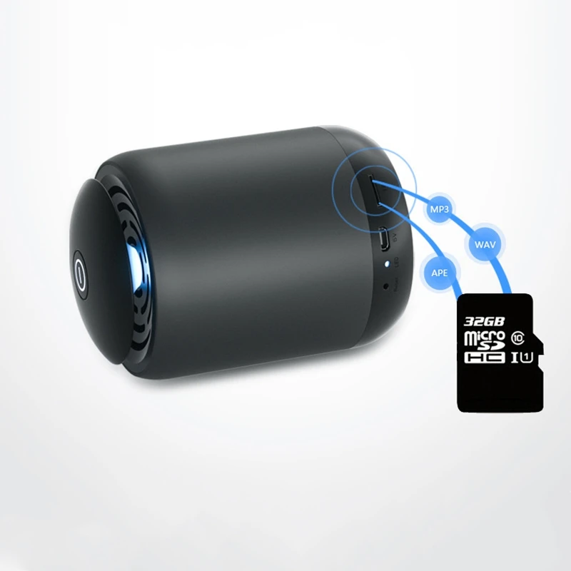 Belaidis Garsiakalbis Cool Mados Metalo Žemų Dažnių Belaidžio Sujungti Mini Portable Bluetooth Speaker