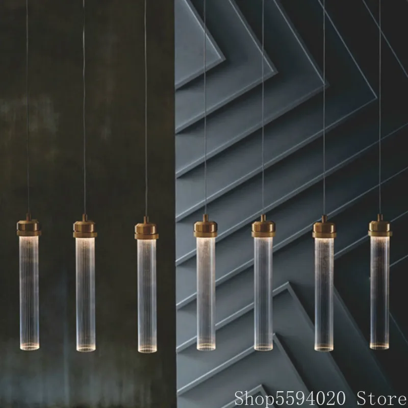 Post-Modernios Šviesos Prabangos Ilgai Stiklo Pakabukas Lempa Kūrybos Šiaurės Kambarį Minimalistinio Miegamojo Lovos Blizgesio Sieniniai Šviestuvai