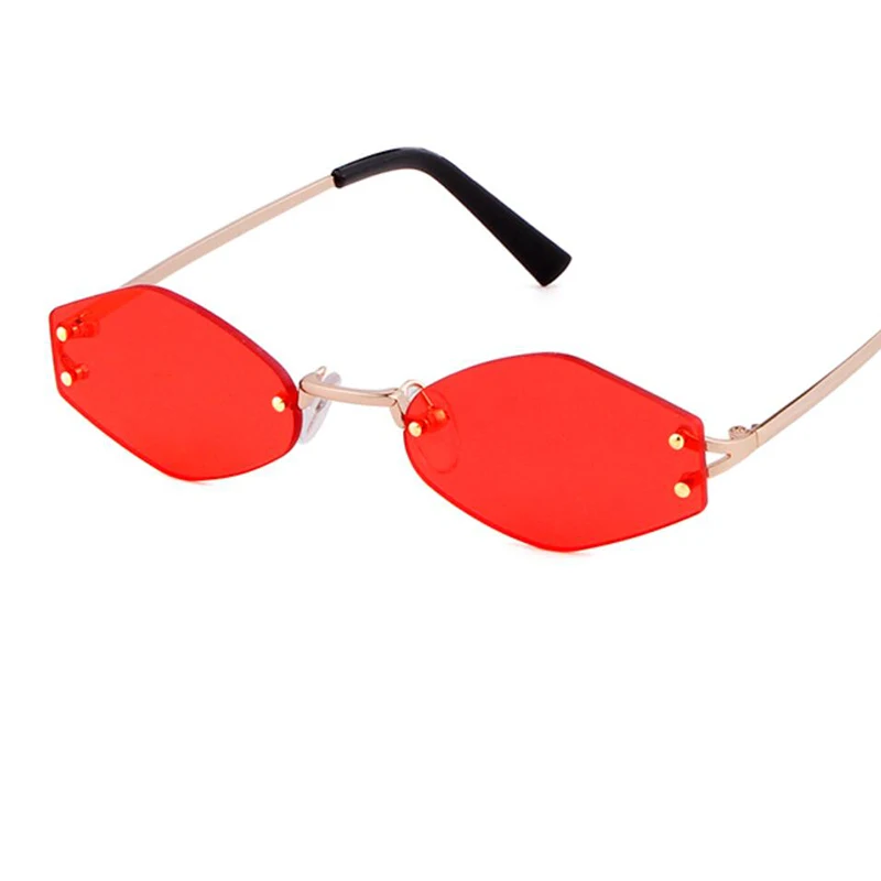 Naujos Mados Taškus Ovalo formos Akiniai nuo saulės moterims, aišku, raudonų lęšių atspalvių tonuoti saulės akiniai mens siauri akiniai 90 sunglass