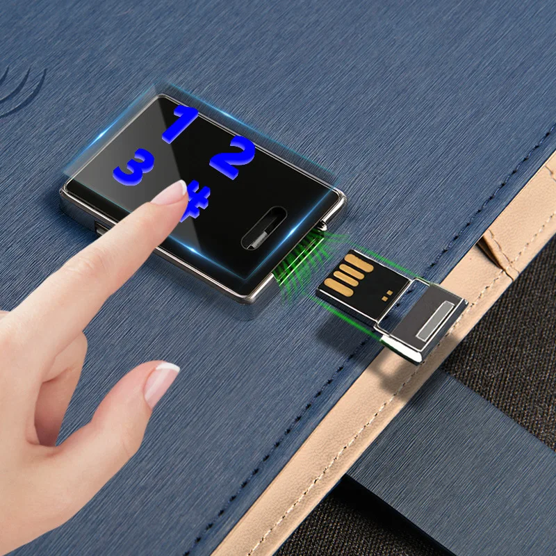 Smart notebook apsauga slaptažodžiu notepad belaidžio įkrovimo juosta U disko įkrovos pažangi skaitmeninio touch apsauga slaptažodžiu sąsiuvinis