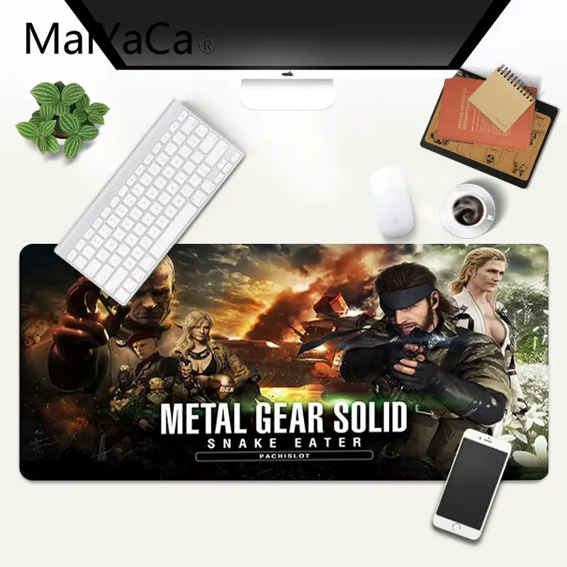 MaiYaCa Metal Gear Solid Gumos Padas su Pele Žaidimą Anti-slip Gumos Žaidimų Pelės Kilimėlis, xl, xxl 600x300mm už Lol world of warcraft
