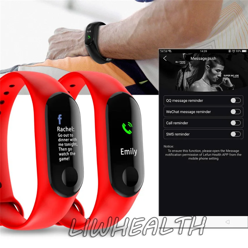 Pigūs Smartband Sveikatos Fitneso Apyrankę HR Cardiaco Stebėti Smart Juostos Veiklos Tacker IOS/Xiomi/Garbės PK MiBand 3/Tinka Tiek 4