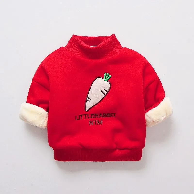 BibiCola 2020 m. žiemos mergaitės džemperis vaikams, cartoon atsitiktinis megztinis mergaitėms, vaikams tirštėti šiltų drabužių kūdikių mados sportiniai drabužiai