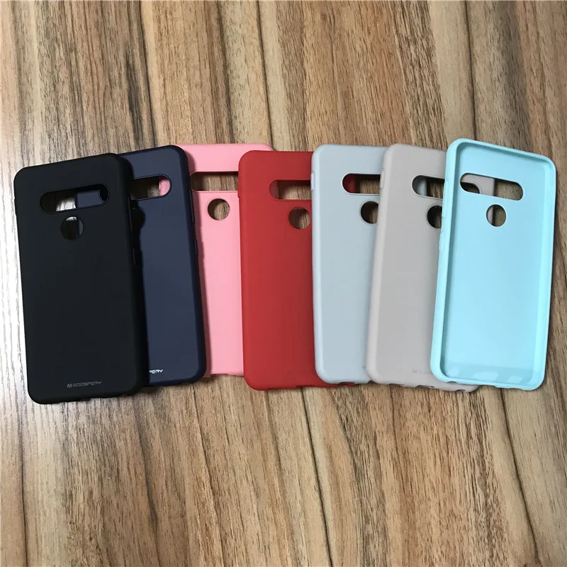 Dėl LG G8S THINQ gražus minkštas silicio jausmas, matinis gumos TPU telefono dėklas su daug spalvų