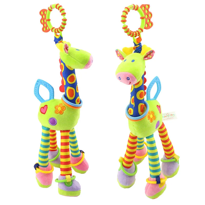Kūdikių Barškučių Mobiliųjų telefonų Kūdikiui Kabinti Kūdikių Animacinių filmų Žirafa Barška Lėlės, Žaislai Bell Kūdikių Pliušinis Žaislas Bamblys Žaislai Kalėdų Dovana