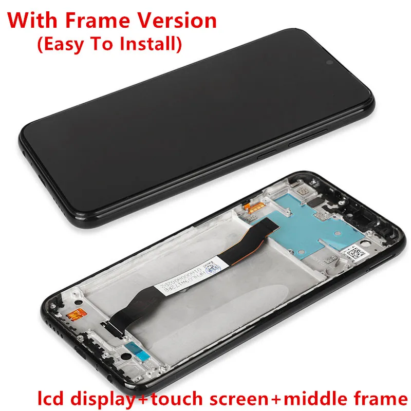 Rodyti Xiaomi Redmi Pastaba 8 Lcd Ekranas Išbandyti Lcd ekranas+Touch Ekranas su rėmo Pakeisti Xiaomi Redmi 8 Pastaba 6.3