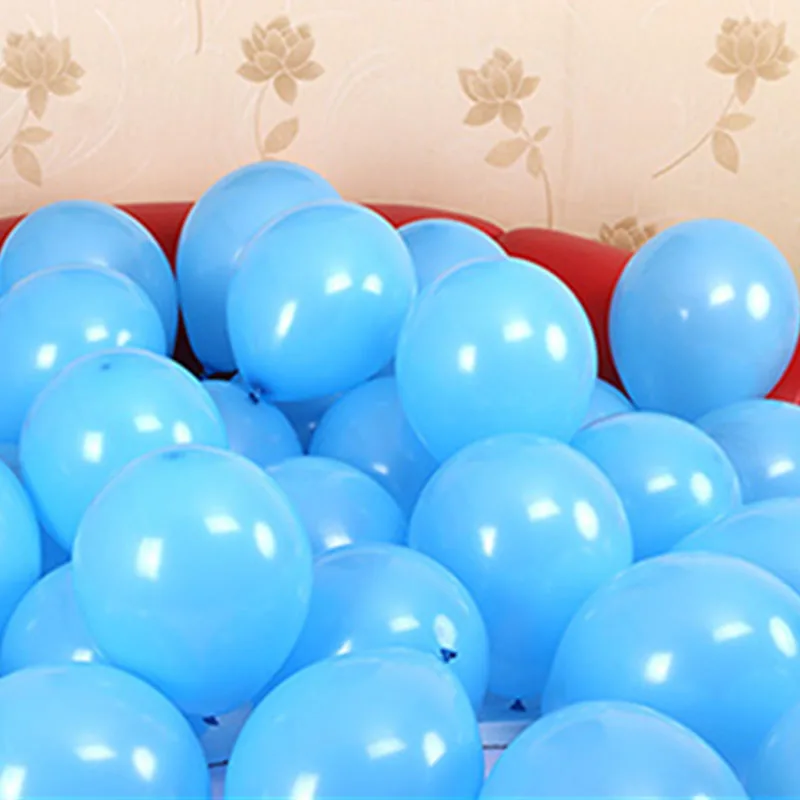 50/100 Vnt Pastelinės Rožinės spalvos Blue Black Ballon Vestuvių Baby 1 Laimingas Birtyday Šalis Dekoro Balionai Naujųjų Metų Dekoro Kamuoliai