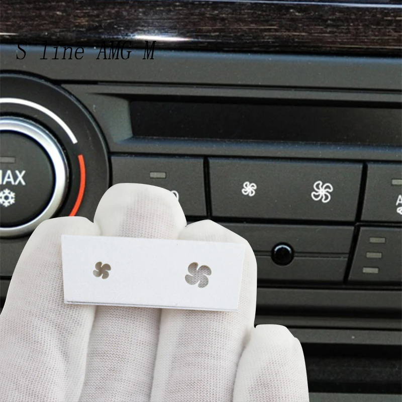 Automobilio Stilius BMW 1 Serijos 3 X1 X3 E87 E84 E90 Vėjo Oro Tūrio oro kondicionavimas, Ventiliatorius mygtukai perjungti Apima Etiketes ir lipdukus