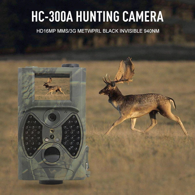 Pagrindinis Medžioklės Takas Kamera HC300A 12MP Naktinio Matymo 1080P Vaizdo Laukinės gamtos Kameros Kameromis, už Medžiotojas Nuotraukos Spąstus Priežiūra