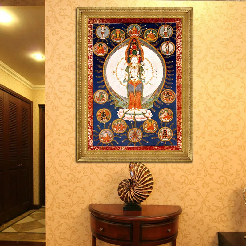 Tibeto thangka buda meno tapybos religijos buda mandala paveikslų namų dekoro religija, tikėjimas, kultūra, tapyba meno