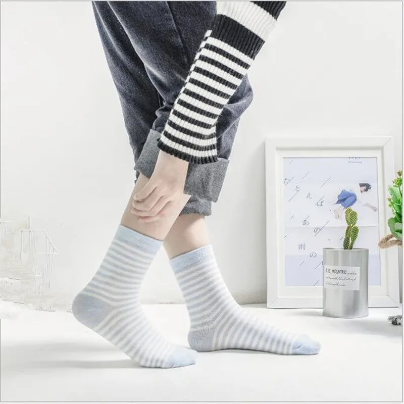 Medvilnės kvėpuojantis lady kojinės Europos ir Amerikos mados moterų kojinės juostele modelis mielas vėjas