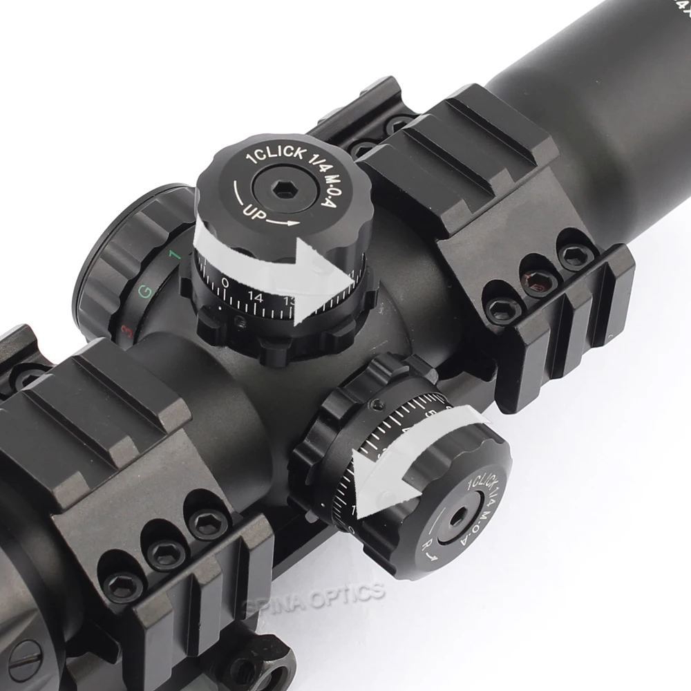 Spina Optika Tactical Rifle Apimtis 1.5-4X30 Mil-dot Akyse Medžioklės Riflescope Vandeniui su 20mm Picatinny Dual Rail