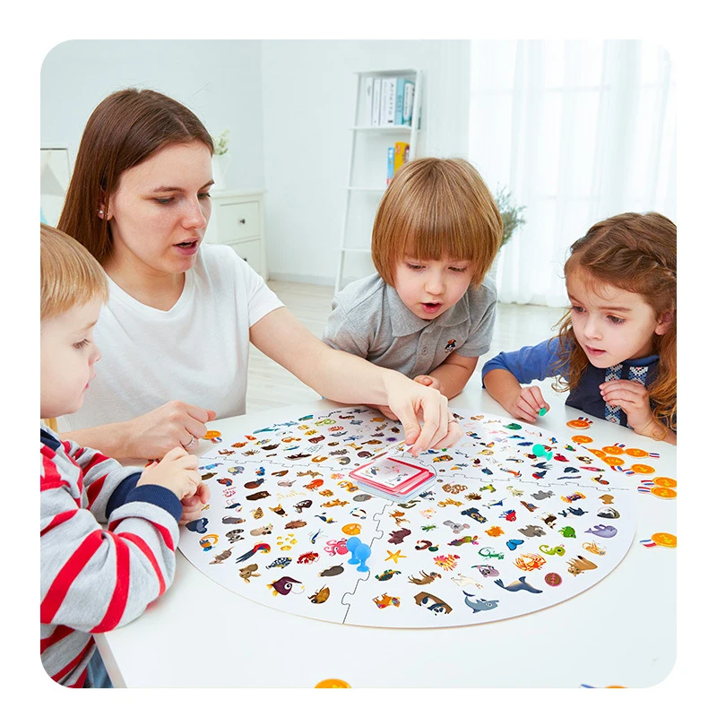 Vaikai Interaktyvus atminties Atitikimo Žaidimas TOI rasti tai mažas žibintuvėlis, šeimai Šalis Juokingas Dėlionė, stalo Žaidimas, Švietimo žaislas